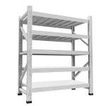 Heavy-Duty Coated-Wire Deck Shelving Black Steel Welded Factory Storage Rack
