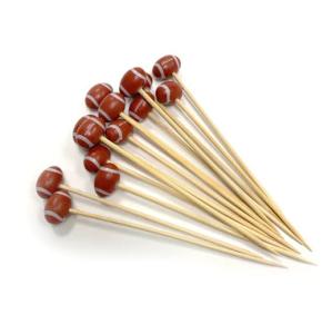 Wholesale Disposable Football Bamboo Food Picks Fancy Cocktail Toothpicks Party Supplies from china suppliers