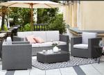 Hotel Poly Rattan wicker Patio Furniture Aluminium Outdoor Garden sofa sets