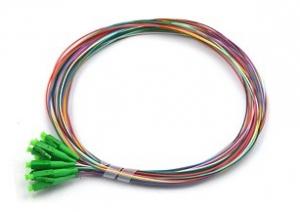 Wholesale LC/APC 12 Fibres OS2 SM Colour Coded 0.9mm G657A1 Fiber Optic Pigtail Network from china suppliers