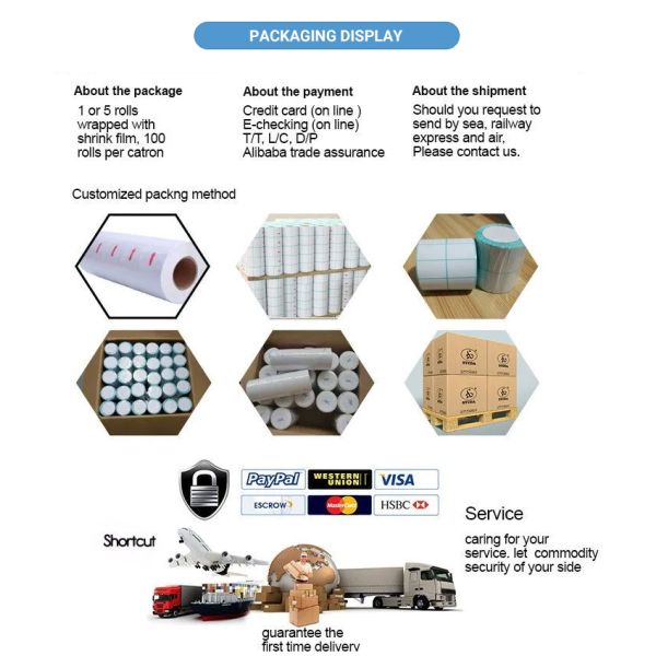 Waterproof Customizable A4 Label Stickers with Strong Adhesive for Logistics and Supermarket Use