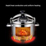 SUS304 Stainless Steel Pressure Cooker 30 - 44cm Sustainable