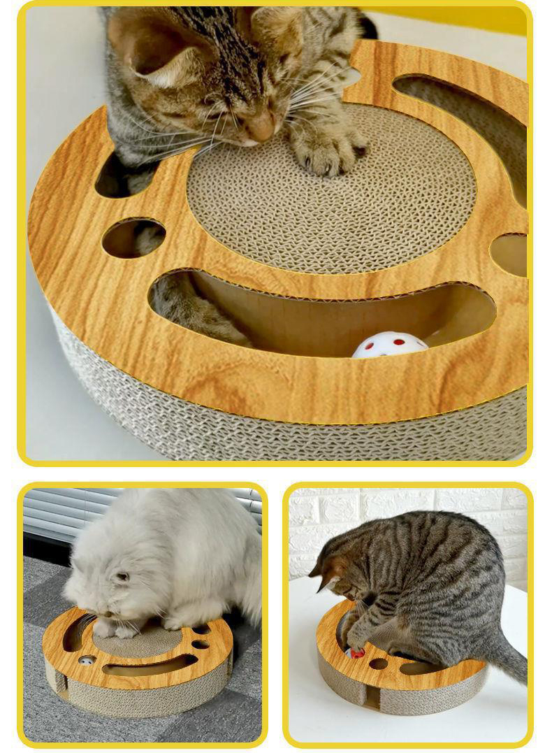 Wooden Cat Toy Ball 5.5*33cm Cute Luxury Style for Interactive Play and Entertainment