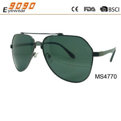 Sunglasses with metal frame, new fashionable designer style, UV 400 Protection