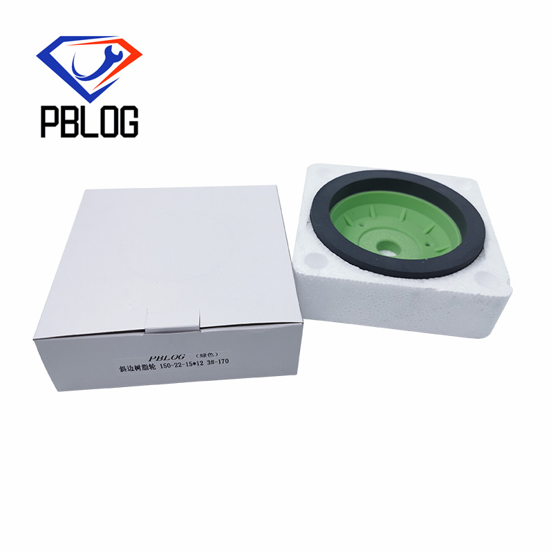 PBLOG Green Cup Shape Beveling Resin Wheel Diamond Grinding Wheel Glass Production Machinery