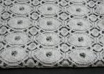 Shrink-Resistant Cotton Nylon Lace Fabric , Geometric Flower Fabric CY-LW0154