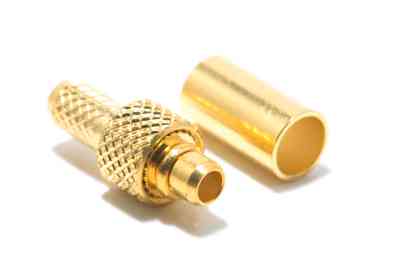 MMCX Crimp Male To Male RF Coaxial Cable Connectors For RG 174 / RG 178 / RG 316