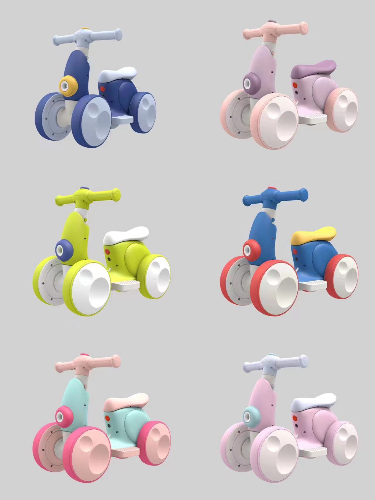 6V Battery Powered Baby Electric Balance Car for Kids Ride-On Product Size 52*30*45cm