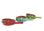 2.5cm Wide Women's Fashion Leather Belts Red Waist Strap For Promotional