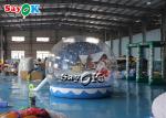 Transparent Inflatable Christmas Bounce House Snow Globe 3m 10ft For Xmas