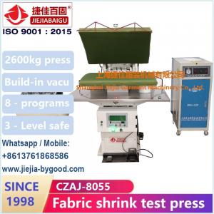 Wholesale PLC 0.6Mpa Jeans Press Machine Fabric Shrink Test With Air Compressor from china suppliers