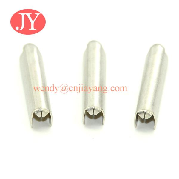 Customized design logo metal brass golden drawsting cord end metal aglet shoe
