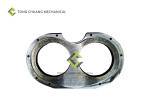 Alloy Concrete Pump Spare Parts Glasses Plate DN200/DN230/DN235/DN260