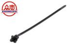 Black Automotive Cable Ties Plastic Tie Straps Curved Head Design