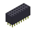 Triple Row Dip TYPE Female Pin Connector 2.54 Mm 3*3PIN To 3*40PIN