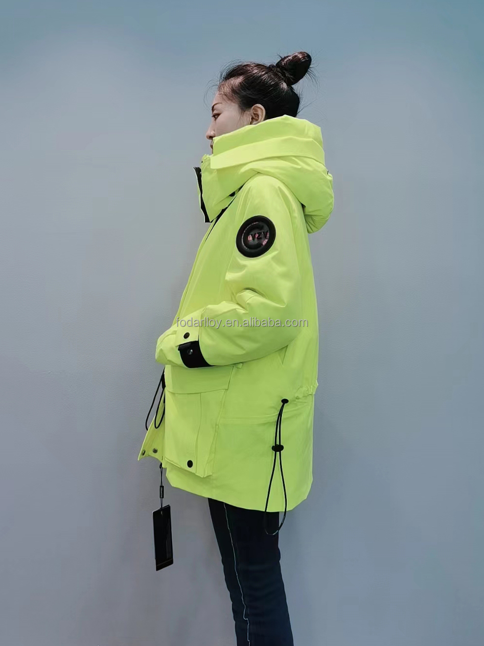 FODARLLOY F22566 Ladies Warm Hooded Cotton-padded Clothes Women Slim Long Winter Jackets Women Coats