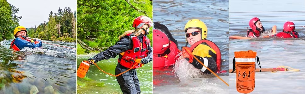 Lifesaving Outdoor Professional Floating Water Safety Throw Bag Rescue Rope Emergency Rescue Device