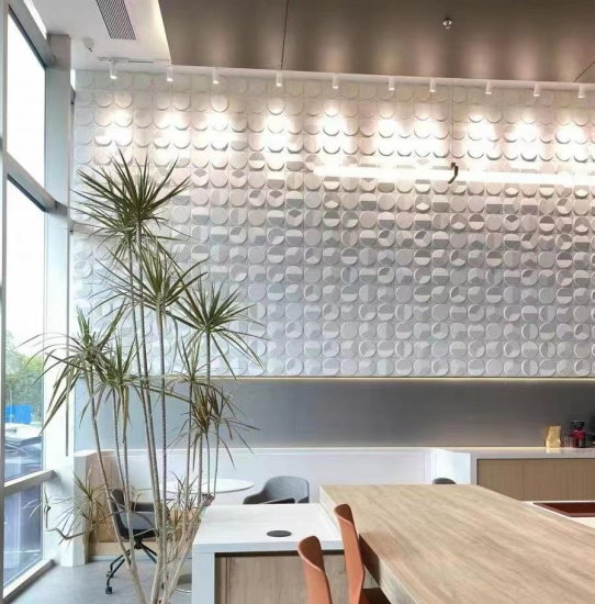 Clock Brick Foam Board PU Wall Panel Lightweight New Materials Texture For TV Background