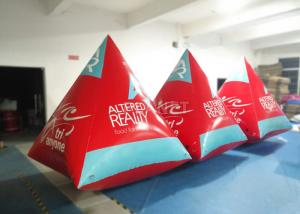 Wholesale Safety Red Pyramid Inflatable Water Buoy Markers Customized Size EN14960 Approved from china suppliers