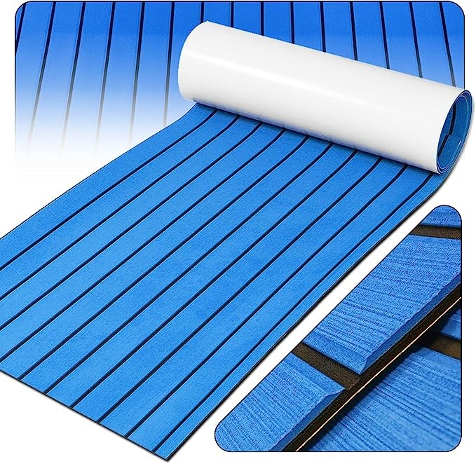 Flooring EVA Foam Decking Sheet, Faux Teak Decking Mat for Boat Yacht Marine Floor Carpet/Swimming Pool Flooring