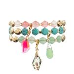 Gemstones Healing Crystal Stretch Beaded Bracelet Semi Precious Unisex