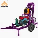 Portable Water Well Drilling Rig Power 22HP Hydraulic Drilling Machine Deep