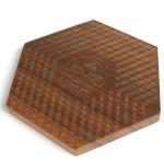 Cute Rustic Farmhouse Wooden Cup Coaster Cool Bar Drink Coasters with Holder
