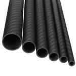 Epoxy Resin Woven Finish Roll Wrapped Carbon Fibre Pipe