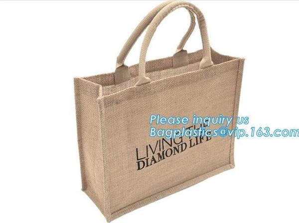 eco friendly Cheap Promotion jute Cloth Tote Bag Wholesale,plain tote bag jute