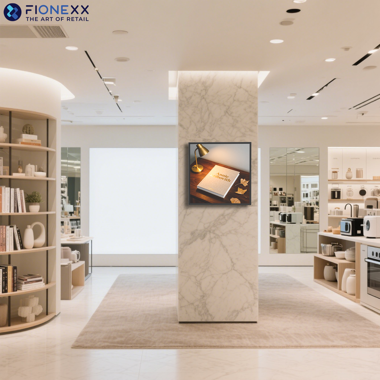 Visual Differentiation High Contrast Square LCD Display Retail Digital Signage