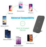 10W Double Coil Vertical Wireless Charger For Samsung