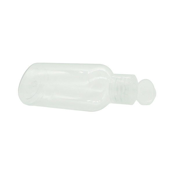 Oval Squeezable Transparent PET Spray Bottle With Flip Cap For Hand Sanitizer