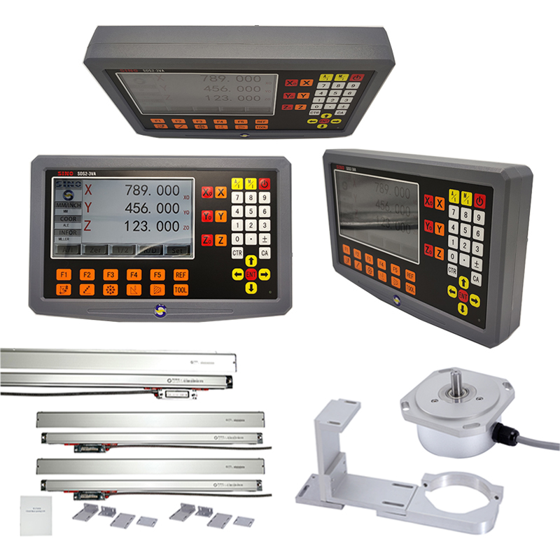 SINO DRO Grey SDS2-3VA 3 Axis Digital Readout System Kit TTL Input Signal For Milling Machine Lathe