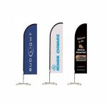 outdoor flying banner promotion custom printed advertising knife type teardrop