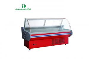 Wholesale Butcher Shop 2 Meters Meat Deli Display Refrigerator Showcase Red Color from china suppliers