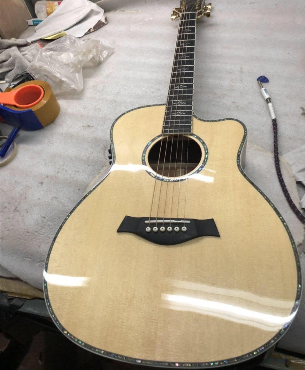 Real Abalone Grand Acoustic Guitar 814ce electrical acoustic guitar 814 acoustic guitar B band T35 EQ high end