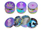 53mm Zinc Alloy Herb Grinder / Cool Weed Grinders Pineapple Western Style