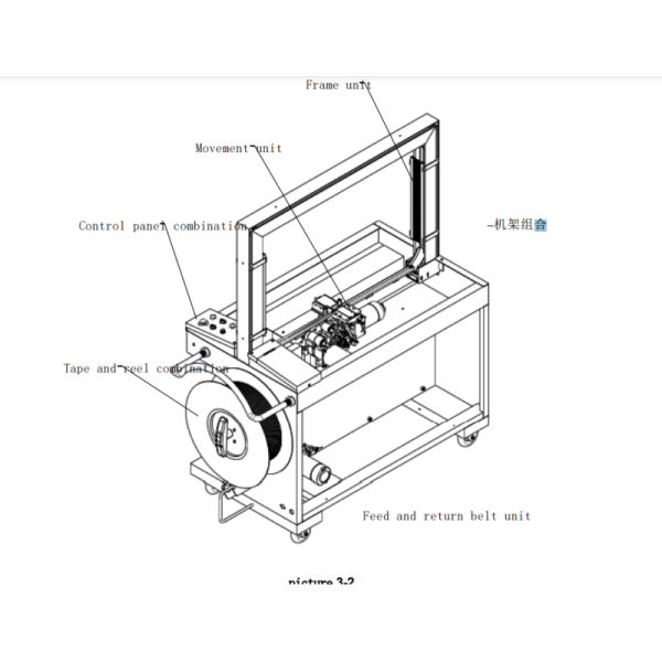 Fully Automatic PP Tape Binding Machine for Carton Sealing Packaging Unmanned Production Line with Belt Type Packaging