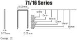 7116 series silver color galvanized wire sofa staples furniture staples