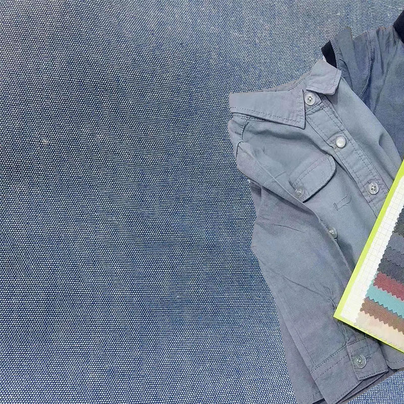 Sustainable 128gsm Cotton Rayon Fabric Oxford Woven Cloth For Clothing