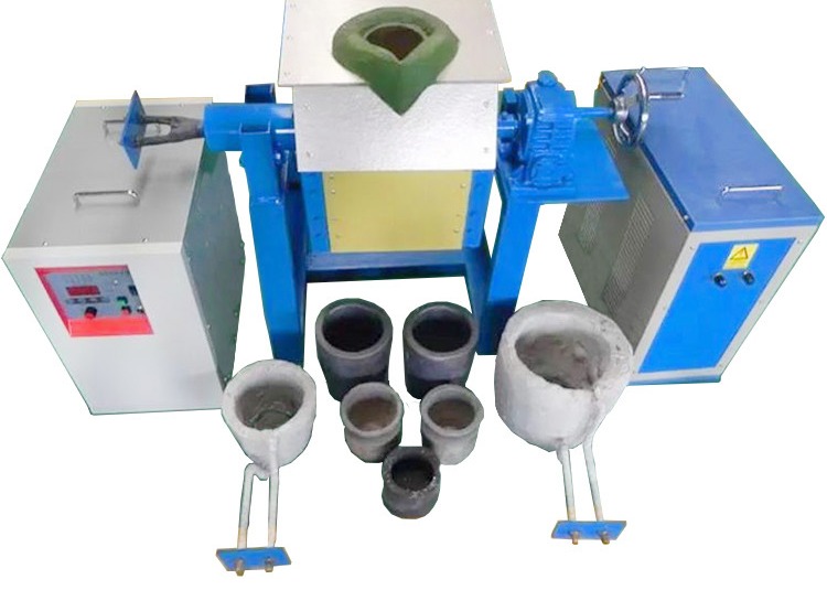 IGBT Power Devices High Temperature 1800C Induction Melting Machine For All Kinds Metal