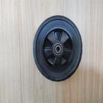 Small Heavy Duty Solid Rubber Wheels 6 Inch Metal Rim Solid Wheels For Hand