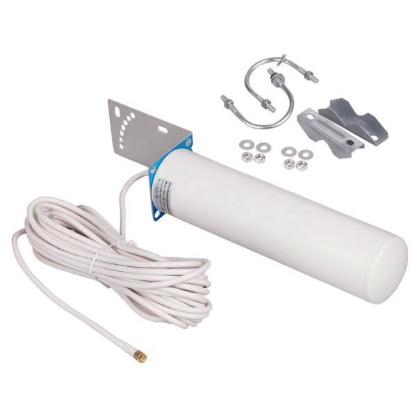 Gain Cylinder Antenna Base Station Signal Amplifier 50km Wireless Outdoor