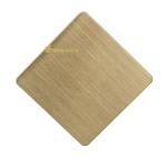 1219x2438mm Hairline Stainless Steel Sheet Gold Color Coating Decoration
