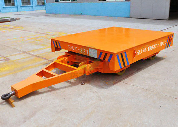 China Factory Material Handling Heavy Duty Cross-Bay Rail Flat Truck For Mold Transport