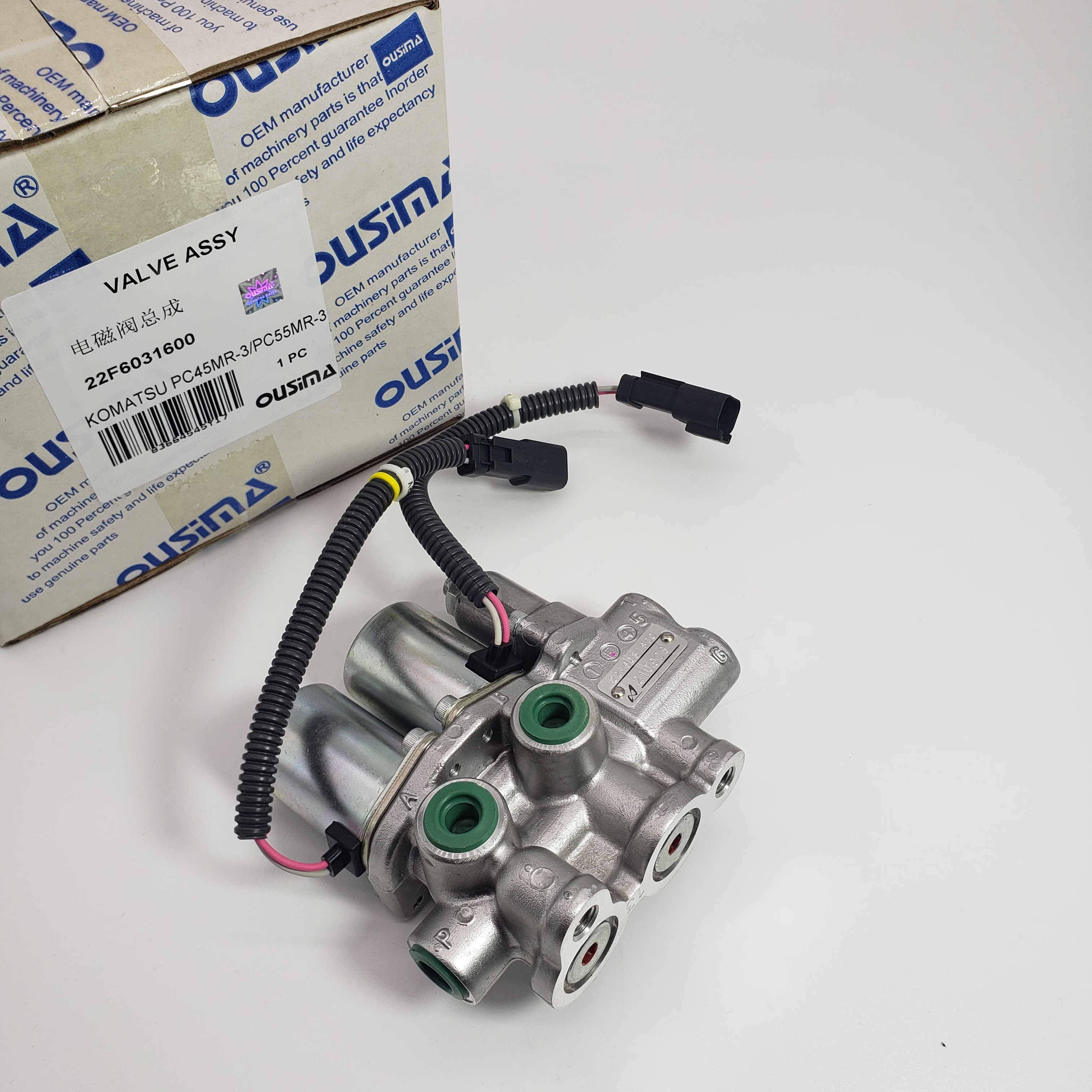 Main Pump Solenoid Valve Assembly 22F6031600 For Komatsu PC45MR-3 PC55MR-3
