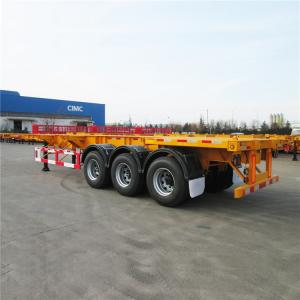 China CIMC 3 Axle 40FT 20ft Shipping Container Delivery Trailer on sale