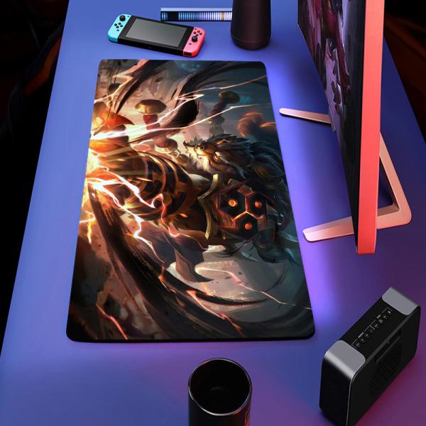Stock Custom Cartoon Character Logo Keyboard Mouse Pads Eco-Friendly Natural Rubber Gaming