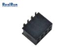 500VAC PA6T Female Header SMT Connector 2*4p Gold 1u" UL94v-0 H4.3mm LCP