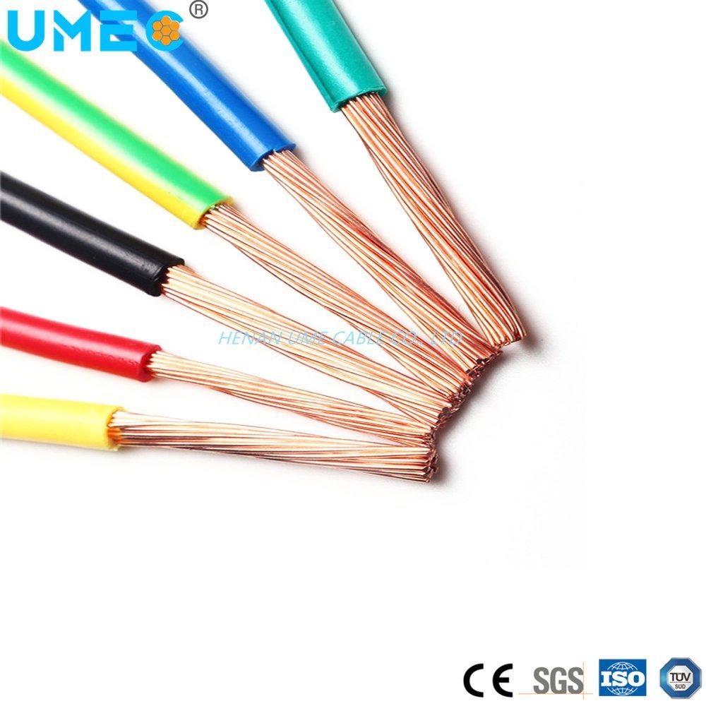 450/750V PVC Electrical Wire 4/6/10mm2 Copper Conductor Bvr